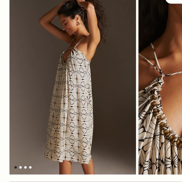 Kenzie Parrott for Anthropologie Beaded Mini Dress - Picture 3 of 3